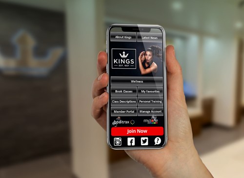 New website for Kings Premier Health Club by Submarine Limited