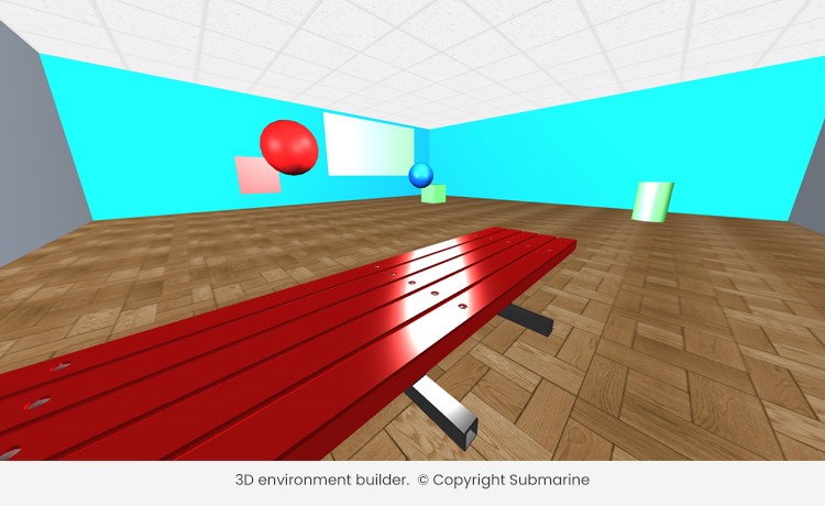 3D VR environment by Submarine, Guernsey, web and technical developer
