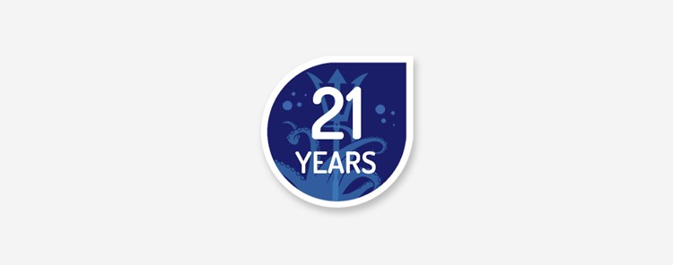 Submarine 21 Years logo Paul Brown