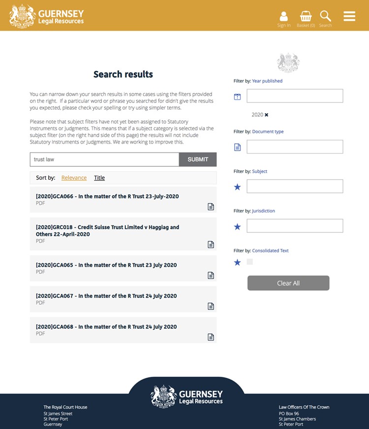 Guernsey Law Reports