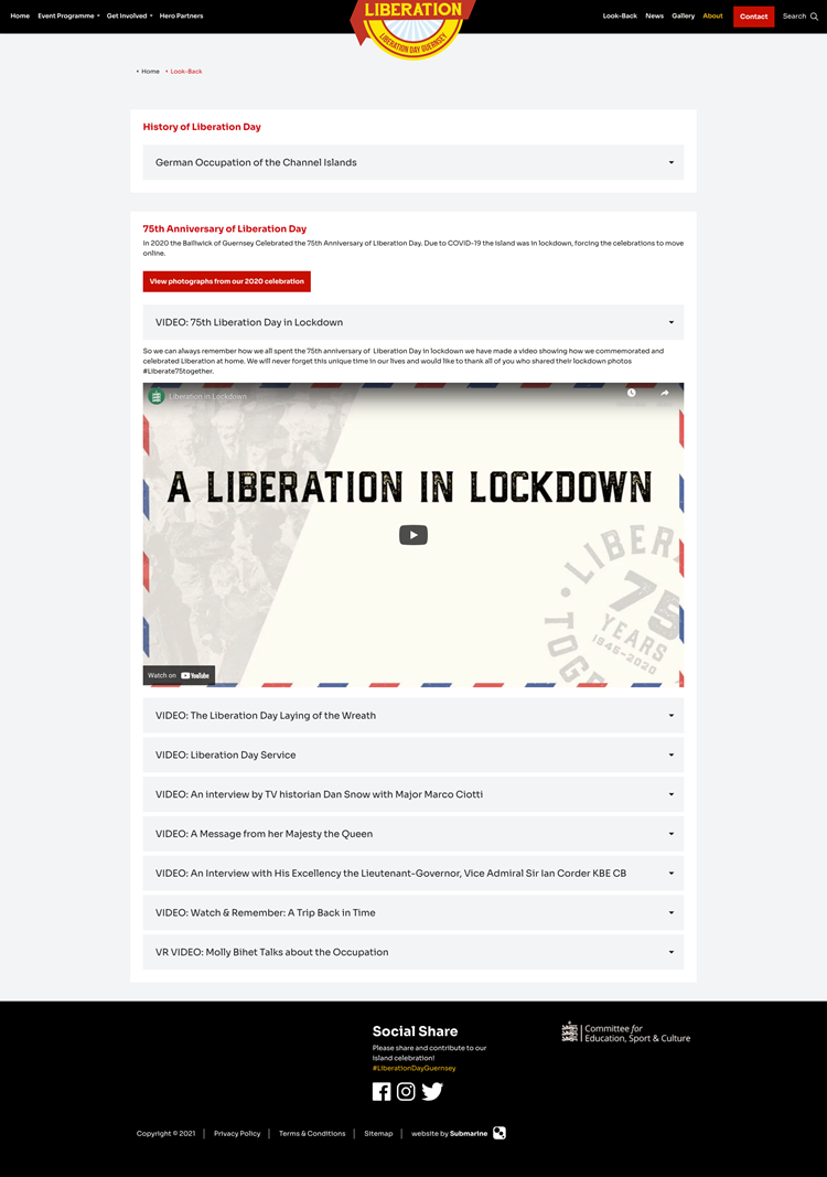 Liberation day 2021 Look Back